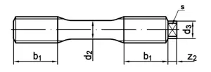 DIN_2510 Form L Schraubenbolzen DIN2510 1.7709